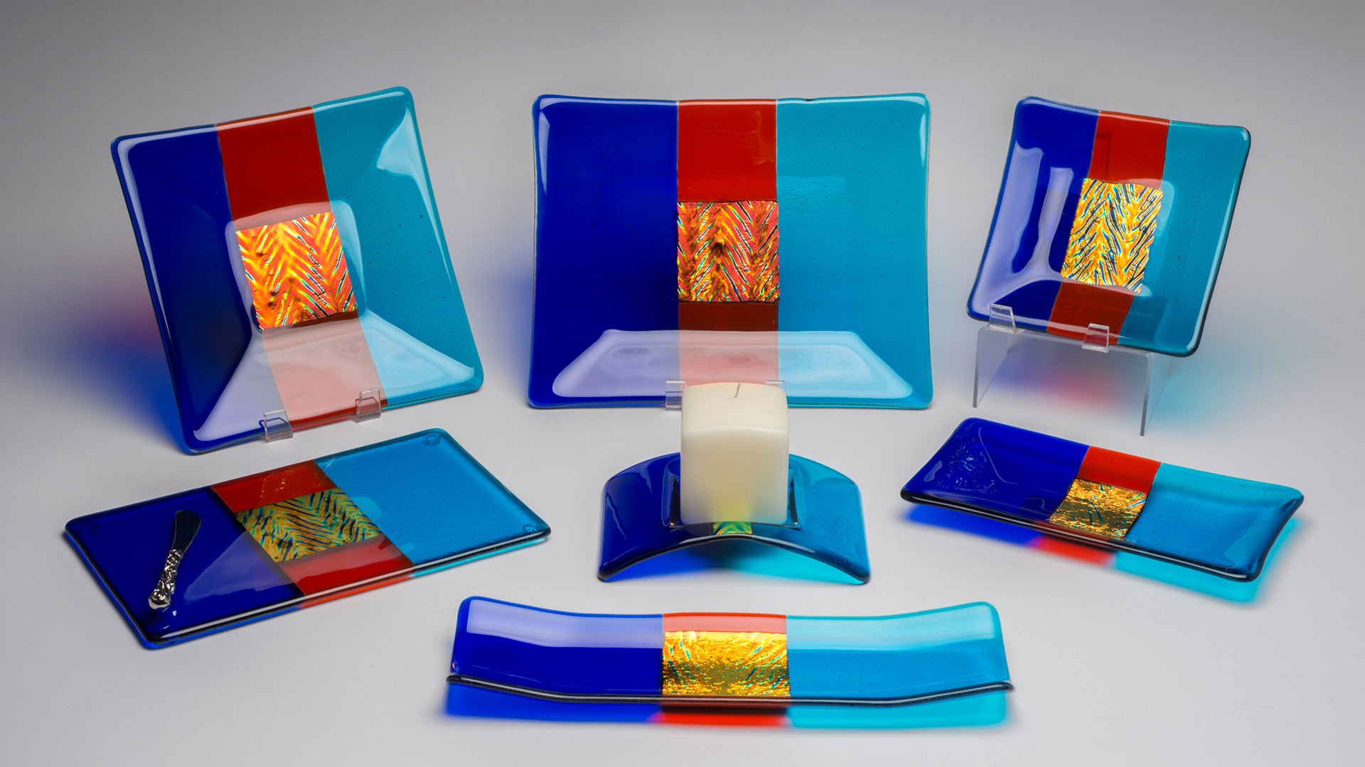 Dichroic Glass - San Juan Sunset Collection