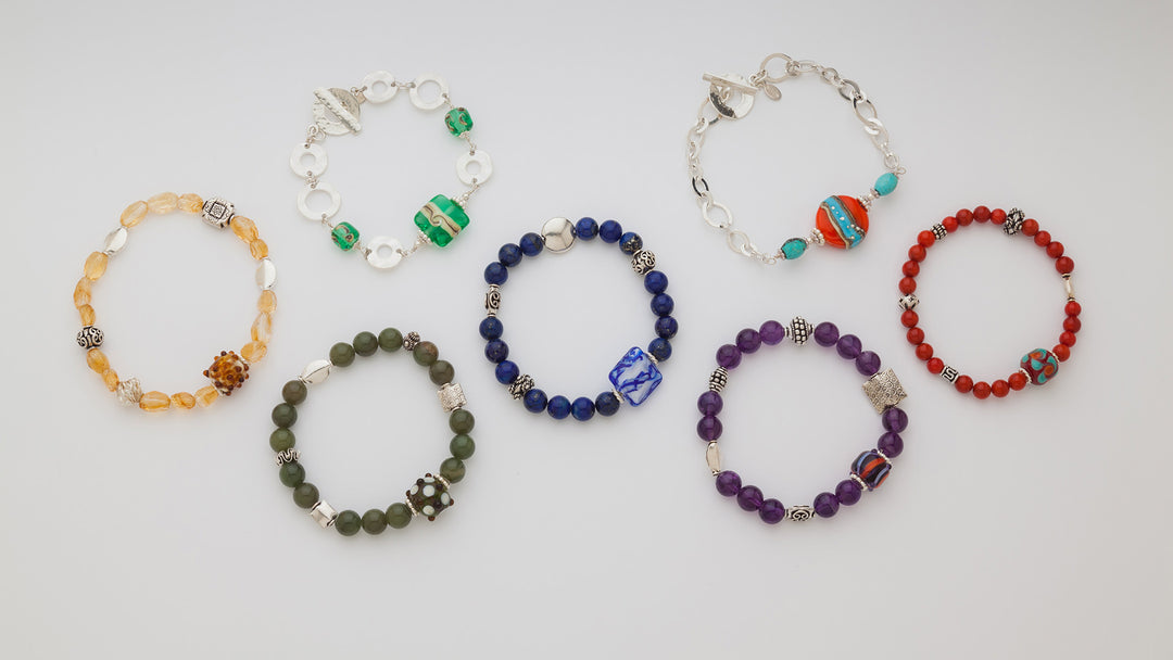 Gemstone Bracelets - Nixon Art Glass