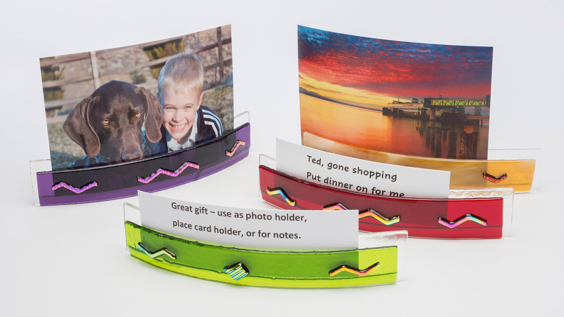 Upcycling Glass into Photo Holders