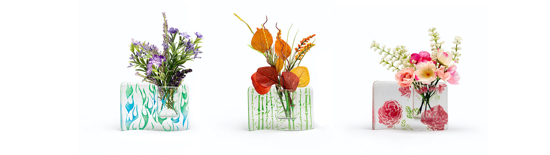 Nixon Art Glass Vases