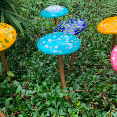 Art Glass Mushrooms