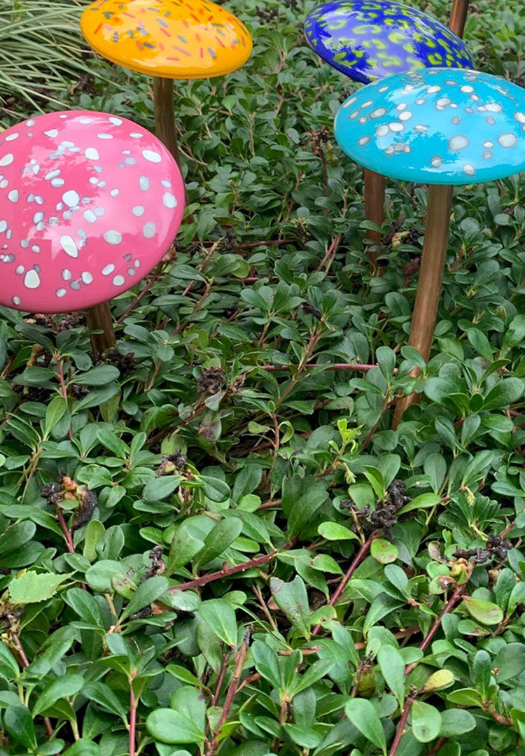 Art Glass Mushrooms on Sale