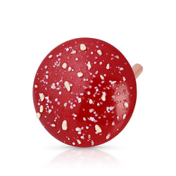 Scarlet Art<br>Glass Mushroom